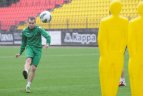 Žalgiriečių treniruotė prieš išvyką į Jerevaną