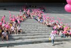 Vilniuje Vingio parke vyko "AVON žygio prieš krūties vėžį su Živile Balčiūnaite" bėgimas