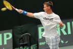 Tenisininkų treniruotė Dubline. Ričardas Berankis