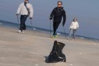 Šiaurietiškojo ėjimo entuziastų žygis Lietuvos pajūriu