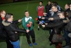 2012-01-09. VMFD "Žalgiris" spaudos konferencija "Sportimos" manieže.