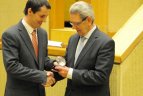 MKL 2009-2010 metų sezono uždarymo ceremoniją Seime