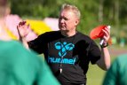 Lietuvos futbolo U19 rinktinės treniruotė.