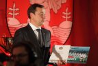 Vilniaus Rotušėje buvo pagerbti Lietuvos čempionai - "Žalgirio" futbolininkai