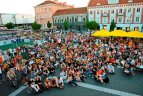 Vilniaus Rotušės aikštėje – futbolo sirgalių džiaugsmas ir ašaros