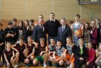 Projektas "Krepšinio diena mano mokykloje" prasidėjo V.Garasto ir J.Mačiulio vizitu Lapėse