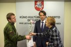 2015 m. pasaulio kariškių sporto žaidynių prizininkų pagerbimas.