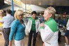 Vilniaus oro uoste - palydos į Europos jaunimo olimpinį festivalį Tbilisyje.