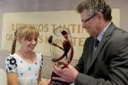 Konkurso "Piešiame sportą" laureatų apdovanojimai.