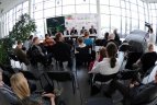 Golfo federacijos spaudos konferencija.