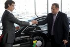 Golfo federacijos spaudos konferencija.