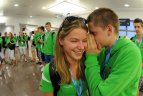 Jaunieji olimpiečiai sugrįžo į Lietuvą.