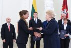 Pagerbtuvės prezidentūroje.