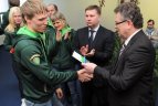 Lietuvos olimpiečių palydos į Vankuverio žiemos olimpines žaidynes
