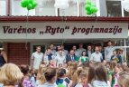"Žalgirio" krepšininkai Varėnos "Ryto" progimnazijoje