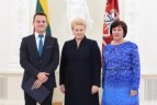 Pagerbtuvės prezidentūroje.