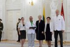 Olimpinių žaidynių prizininkai buvo apdovanoti prezidentūroje
