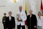 Olimpinių žaidynių prizininkai buvo apdovanoti prezidentūroje