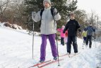 Verkiuose susirinko gausus būrys slidinėjimo entuziastų