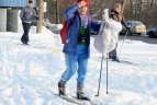 Verkiuose susirinko gausus būrys slidinėjimo entuziastų