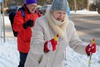 Verkiuose susirinko gausus būrys slidinėjimo entuziastų