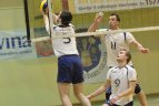 Vyrų tinklinio čempionato pusfinalis.  Flamingo Volley - Antivis - Etovis.