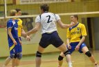 Vyrų tinklinio čempionato pusfinalis.  Flamingo Volley - Antivis - Etovis.