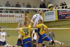 Vyrų tinklinio čempionato pusfinalis.  Flamingo Volley - Antivis - Etovis.