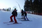 Klubo „Alpių aidas“ kalnų slidininkai varžybose Čekijoje ir Slovakijoje.