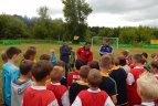 Kartu su vaikais futbolą žaidė ir tikri brazilai Elivelto ir Leonardo