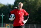 Lietuvos futbolo U19 rinktinės treniruotė.