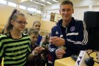 "Ekrano" futbolininkai "Žemynos" progimnazijoje.