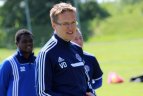 "Ekrano" futbolininkai vaikus mokė futbolo gudrybių