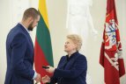Apdovanojimas Prezidentūroje.
