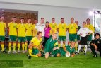 Naujos Lietuvos futbolo rinktinių "Hummel" aprangos pristatymas