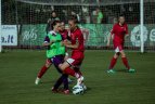 Lietuvos moterų futbolo rinktinės treniruotė, ruošiantis kovai dėl Baltijos taurės