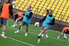 Futbolo rinktinės treniruotė