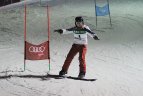 Didžiojo slalomo trasoje – žurnalistų kova