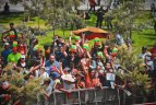 Lietuviai prie Dakaro podiumo.