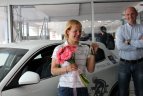Simona Krupeckaitė sėdo prie "Alfa Romeo Giulietta" vairo.