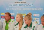 CEV Kontinentinės taurės IV etapas Vilniuje. Spaudos konferencija