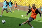 Futbolo rinktinės treniruotė