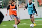 Futbolo rinktinės treniruotė
