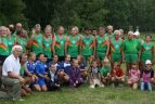 Tradicinio bėgimo dalyviai pagerbė Baltijos kelią ir žuvusius sportininkus.