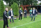 Žurnalistai mielai išbandė regbio žaidimo elementus