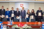 KKSD pagerbti Lietuvos jėgos trikovės atletai