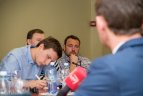 KKSD vadovų susitikimas su žurnalistais.