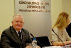 Spaudos konferencijos akimirka.