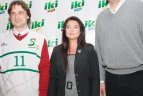 "Iki" komercijos direktorius A. Rimas ir A. Sabonis  pasirašė sutartį