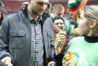 JAV lietuviai NBA rungtynėse.